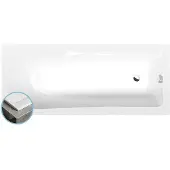 Polysan Lisa Slim Rechthoekig bad 150x70x47cm, wit