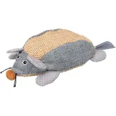 Trixie muis sisal/stof met catnip naturel/grijs - Speelgoed kat Trixie