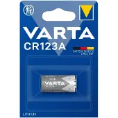 Varta CR123A - Lithium batterij - 1600mAh - Werkt tot 5x langer dan alkaline - Zilver