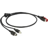DeLOCK Powered USB printerkabel 24 V – USB-B + Hosiden Mini-DIN
