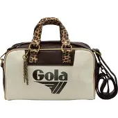 Gola handtas schoudertas Micro Reynolds Leopard Dark Brown / Ecru / Gold crème