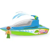 Lena speelgoedboot BOAZZ sportboot met pomp en waterpret.