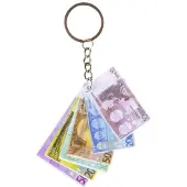 Duckiez Sleutelhanger Eurobiljetten - 48 stuks