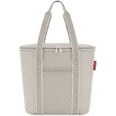 Reisenthel Strandtas stone grey / bloedrood