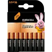 Duracell Plus - Alkaline Batterijen - 48mm x 11mm x 10mm - Goud