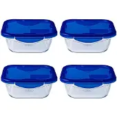 Pyrex Vershoudbakje Cook & Go Vierkant Transparant 0,8 L