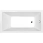 Polysan Noemi Rechthoekig bad 160x80x39cm, mat wit