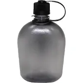 MFH - US Veldfles - zwart-transparant - 1Ltr. - BPA-vrij