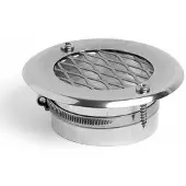 Wallas Fresh Air Grid Vent Zilver 75 mm