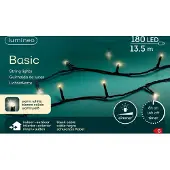 Kaemingk LED-lichtketting met 180 lampen, warm wit licht, geschikt voor binnen- en buitengebruik. Kabel: S