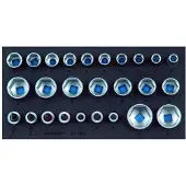 Gedore 1500 CT1-19 IS 2308924 Steeksleutels 26-delig