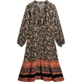Superdry Blousejurk lichtgroen / kreeft / oudroze / zwart