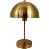 Dyberg Larsen LED-tafellamp Stockholm, dimbaar, brons / oud-messing, Woon-/ Eetkamer, metaal, Scandinavisch, LED tafellamp