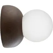 Globen Lighting Wandlampe , Torrano, dimbare, Roestbruin, Woonkamer, Hout, Designer
