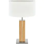 HerzBlut Tafellamp Dana, hout licht, Woon-/ Eetkamer, Hout, Modern, tafellamp