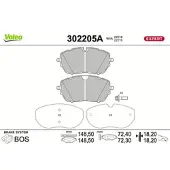 Valeo 302205A Remblokken