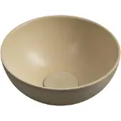 Sapho Minor opzetwastafel van beton, dia 26cm, geel