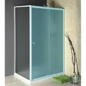 A&n&a aqualine Amadeo Zijpaneel 80cm, glas met Brick-patroon