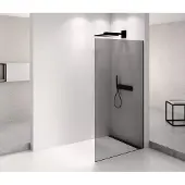 Polysan Architex Black Matt Douchewand 1062 mm, rookglas