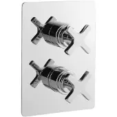 Sapho Trax inbouw thermostatische douchemengkraan, 3 uitgangen, chroom