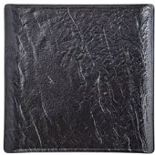 Wilmax SlateStone Dessertbord Zwart Mat Porselein 17x17 cm