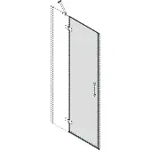 Gelco Trinity Glazen zwaaideel van alkoofdeur, helder glas, links