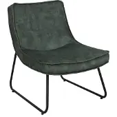 Happyment Relaxstoel Velvet - Fauteuil groen - Woonkamer - Met armleuning