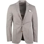 Born with Appetite Beige geprint colbert met pochet
