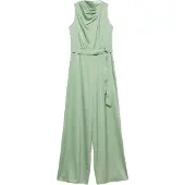 Comma Jumpsuit groen