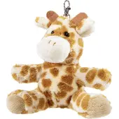 Heunec knuffel sleutelhanger giraffe 10cm pluche speelgoed.