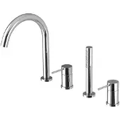 Sapho Ultramix 4-gats badrandkraan, chroom