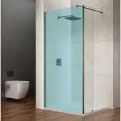 Gelco Vario Douchewand 350 mm, helder glas, zwart