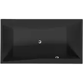 Hak Quest Rechthoekig bad 190x100x49cm, mat zwart
