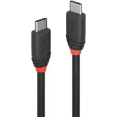 Lindy 36906 USB-kabel USB 3.2 Gen2x2 USB-C stekker, USB-C stekker 1.00 m Zwart Stekker past op beide manieren