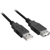 Sharkoon USB A 2.0 Verlengkabel 1.0 Meter