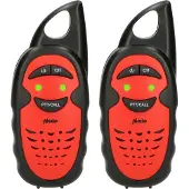 Alecto Kinder walkie talkie | (Batterij, 3 kanalen, 3 km, Rood)