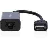 Nedis USB-Verlenger | USB 2.0 | 1x USB-A Male | 1x RJ45 Female | 1x USB-A Female | 1x RJ45 Female | 50 m | 480 Mbps | Vernikkeld | Rond | PVC | Zwart | Doos - CCGB61EXTBK500