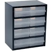 Raaco 250/8-2 Magazijnkast voor kleine onderdelen (l x b x h) 255 x 357 x 435 mm Aantal vakken: 8 Variabele onderverdeling Inhoud 1 stuk(s)