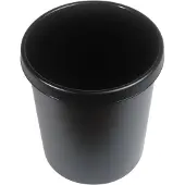 Helit the german H6106195 Prullenbak 30 l (Ø x h) 35 cm x 40.5 cm Polyethyleen Zwart 1 stuk(s)