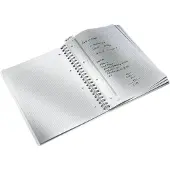 Leitz WOW Notitieboek A4 vierkant, met PP kaft 46380001 160 Pagina's 80 vellen Wit