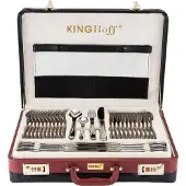 King Hoff 3561 - luxe bestekset koffer - 72 delig - 12 persoons - Modern bestek