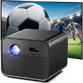 Ultimea Native Full HD 1080P | 4K Ondersteunde DLP Projector, 1800 ANSI Lumen, 1920 x 1080 px, Google TV, Actief 3D Beeld, Autofocus & 6D Auto Keystone, 5G WiFi/Bluetooth, Poseidon E100 Projector