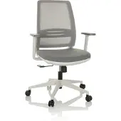 Hjh OFFICE Bureaustoel / draaistoel PROFONDO ECO W Netstof / Stof grijs