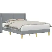 vidaXL Bedframe Effen met hoofdeinde verbindingplaat