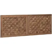 vidaXL Bed Hoofdbord Naturel Massief Teakhout