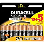 Duracell Plus Power AA 15+5-pack