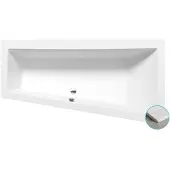Polysan Andra R SLIM asymmetrisch bad 170x90x45cm, wit