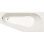 Polysan Tigra R asymmetrisch bad 170x80x46cm, ivoor