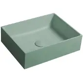 Sapho Formigo opzetwastafel beton, 47,5x36,5cm, groen