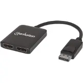 Manhattan 207768 DisplayPort 1/2 Ultra UHD MST splitter